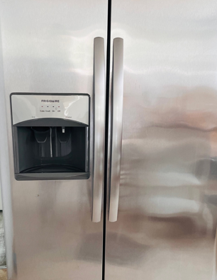 After – Stainless steel fridge