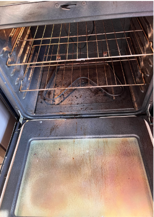 Before – Oven deep clean