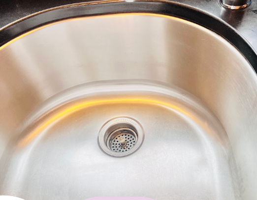 After – Stainless steel sink